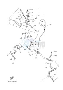 YFM450FWA YFM45FGB GRIZZLY 450 IRS AUSTRIA drawing FRONT MASTER CYLINDER