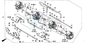 CBF600SA drawing CARBURETOR (ASSY.)