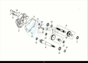 X'PRO 50 (XE05W4-EU) (E5) (M1) drawing MISSION CASE-DRIVE SHAFT