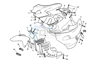 CANYON 500 drawing FRONT BODY