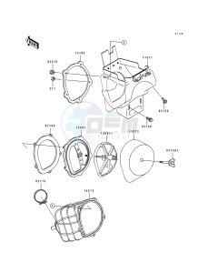 KX 250 J [KX250] (J1) [KX250] drawing AIR FILTER