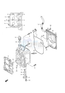 DF 9.9A drawing Cylinder Head