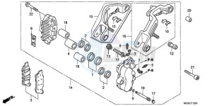 GL1800A ED drawing L. FRONT BRAKE CALIPER