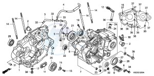 CRF150RBC drawing CRANKCASE