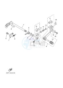 TT-R125 TT-R125LWE (19CT 19CU) drawing SHIFT SHAFT