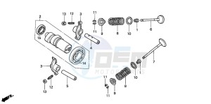 NES150 125 drawing CAMSHAFT/VALVE