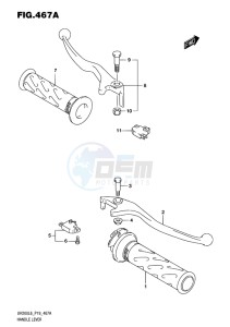 UH200 ABS BURGMAN EU drawing HANDLE LEVER