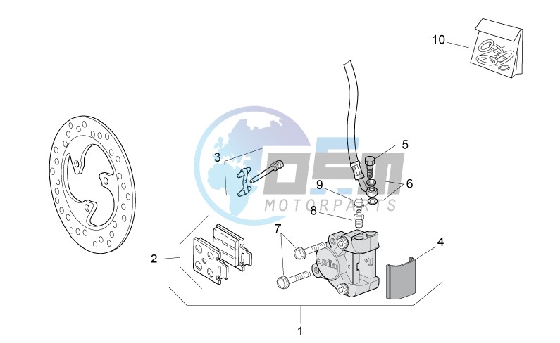 Front brake caliper