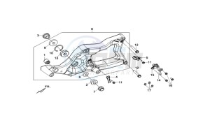 MAXSYM 400 EFI drawing REAR FORCPLATE