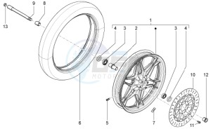 V7 Special - Stone 750 drawing Front wheel II