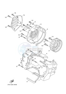 YW125 YW125CB (37D5) drawing AIR SHROUD & FAN