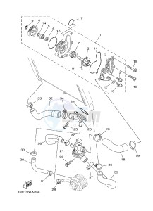 MT09 900 (1RCC) drawing WATER PUMP