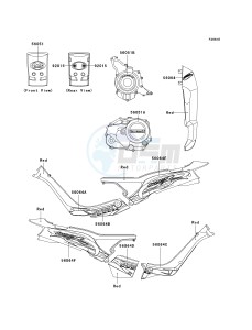 AN 110 C (C6-C7) drawing DECALS-- RED- --- AN110-C6- -