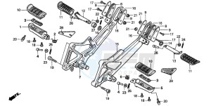 CB600F2 HORNET drawing STEP