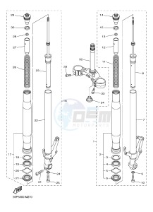 FZ8-SA FZ8 FAZER (ABS) 800 (1BD8 1BD9) drawing FRONT FORK