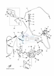 YXZ1000ET YXZ1000R SS (BASF) drawing PEDAL WIRE