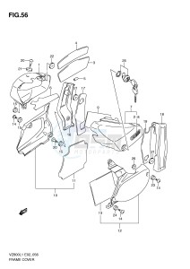 VZ800 (E2) MARAUDER drawing FRAME COVER (VZ800L1 E2)