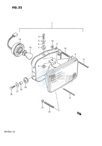 DR125S (E2) drawing HEADLAMP (E24)