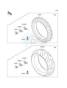 ZX 1000 D [NINJA ZX-10R] (D6F-D7FA) D6F drawing TIRES