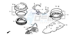 ST1100 drawing AIR CLEANER