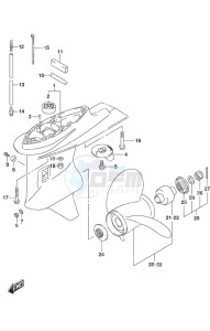 DF 70A drawing Gear Case