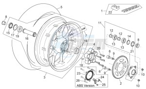 Shiver 750 GT drawing Rear Wheel