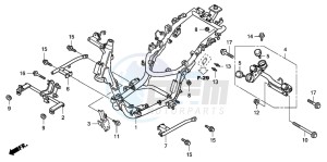 SH150 125 drawing FRAME BODY