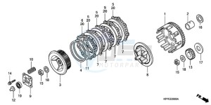 CBR125RWA Germany - (G / BLA) drawing CLUTCH