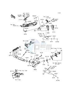 NINJA_ZX-6R ZX636EDF FR GB XX (EU ME A(FRICA) drawing Muffler(s)