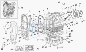 Breva V 1100 IE IE drawing Crank-case