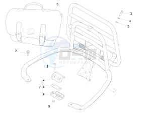 Primavera 150 4T 3V iGET (APAC) (AU, CN, EX, RI, TN) drawing Rear luggage rack