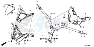 NSS125ADF Forza 125 - NSS125AD UK - (E) drawing STEERING HANDLE/ HANDLE COVER