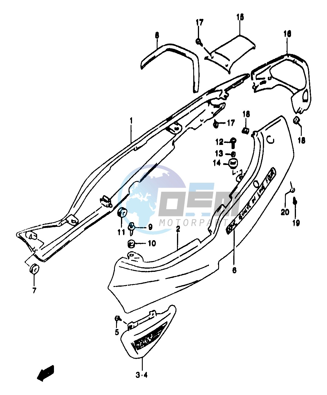 FRAME COVER (GSF1200SAV)