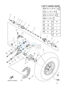 YFM550FWAD YFM550PHE GRIZZLY 550 EPS HUNTER (2LB2 2LB3 2LB4) drawing REAR WHEEL