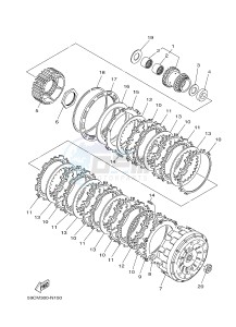 XP500 TMAX T-MAX 530 (2PW1) drawing CLUTCH