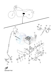 XVS950CR XVS950 CAFE RACER XV950 RACER (B33M) drawing ELECTRICAL 3