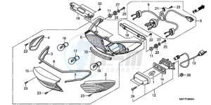 XL1000V9 F / CMF drawing TAILLIGHT