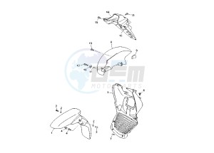 YP R X-MAX 125 drawing FENDER