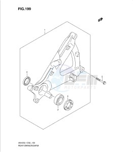 AN400Z drawing REAR SWINGING ARM