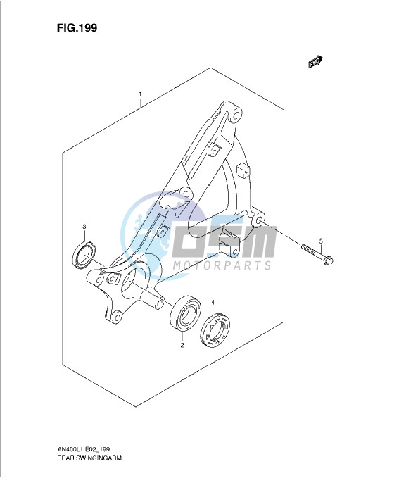 REAR SWINGING ARM