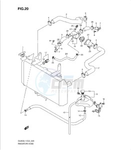 DL650 drawing RADIATOR HOSE