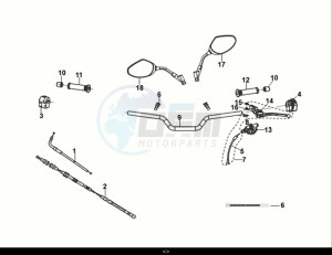 NH-T 200I (MG20BW-EU) (E5) (M1) drawing THROTTLE GRIP - HANDLE - BACK MIRROR