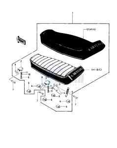 H1 C [MACH III] (-C) 500 [MACH III] drawing SEAT -- 69-72 H1_A_B_C- -