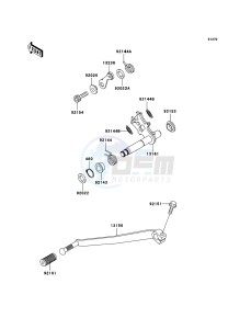 W800 EJ800ABF GB XX (EU ME A(FRICA) drawing Gear Change Mechanism