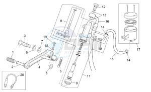 RST 1000 Futura drawing Rear master brake cylinder