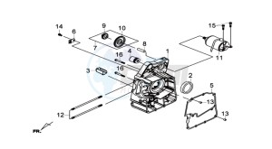 JOYMAX 300I drawing CRANKCASE RIGHT / START MOTOR