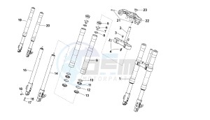 GPR - 50 CC VTHVXA00 2T drawing FRONT FORK MING XING