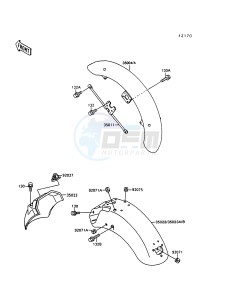 VN 1500 C [VULCAN 1500 L] (C3-C4) [VULCAN 1500 L] drawing FENDERS