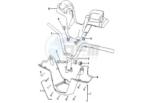 ELYSEO - 50 cc drawing STEERING HANDLE