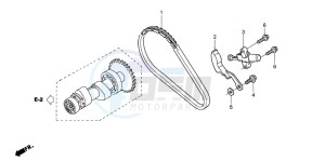 TRX350TM FOURTRAX drawing CAM CHAIN